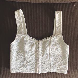 Urban Outfitters size small, white crop top